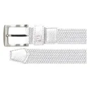 FootJoy Women's Braided ceinture femme, blanc
