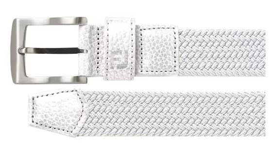 FootJoy Women's Braided ceinture femme, blanc