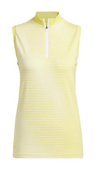Adidas Primeknit polo sans manches femme, jaune
