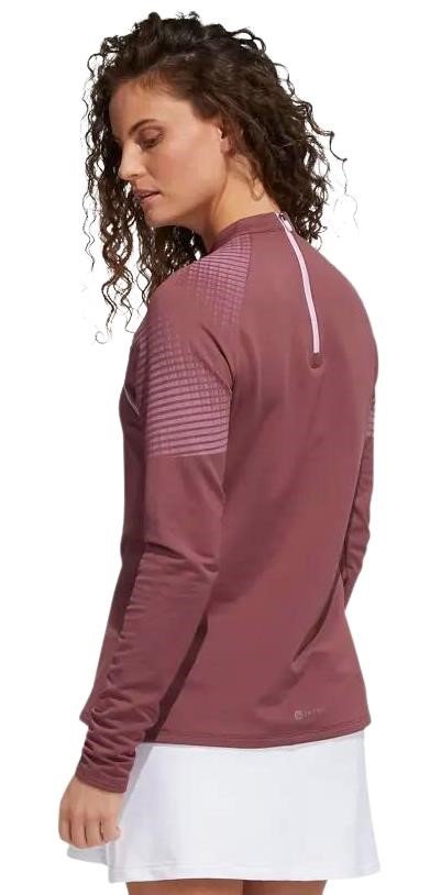 Adidas Cold Rdy Long Sleeve Mock sweatshirt femme, bordeaux