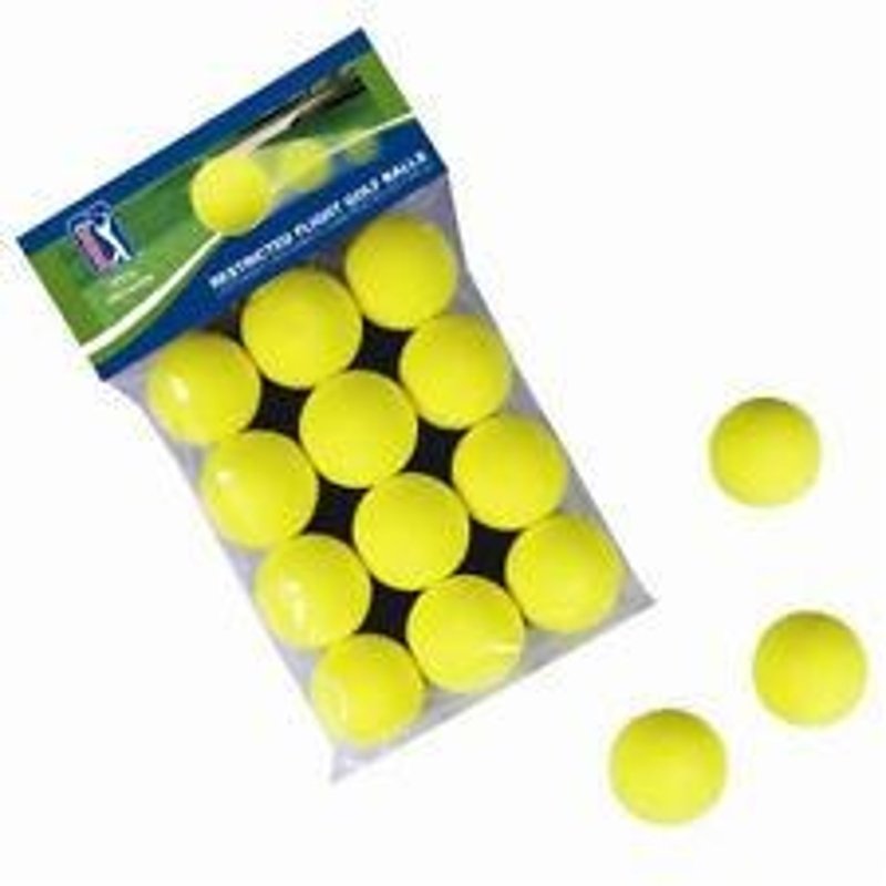 PGA Tour Indoor-Outdoor balles d'entraînement (12 balles), jaunes