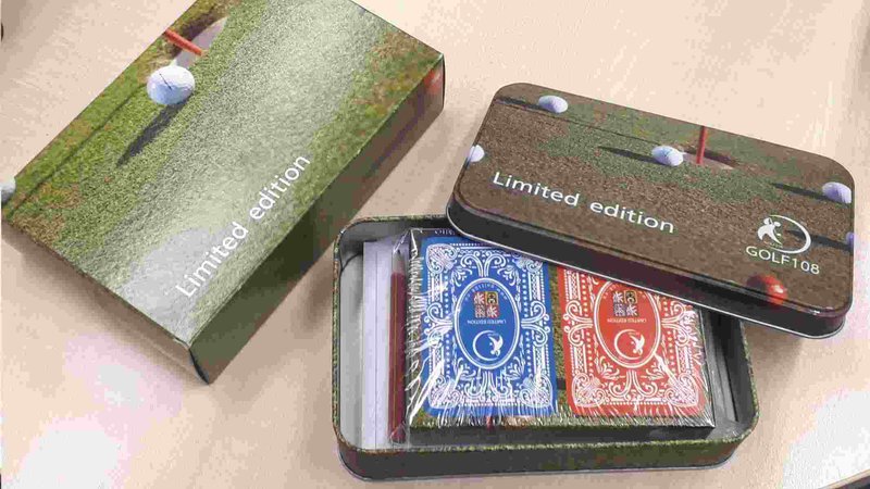 Golfové hrací karty pour canasta, édition limitée Retro