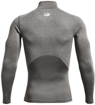 Under Armour ColdGear® Compression Mock haut thermique homme, charcoal light heather/black