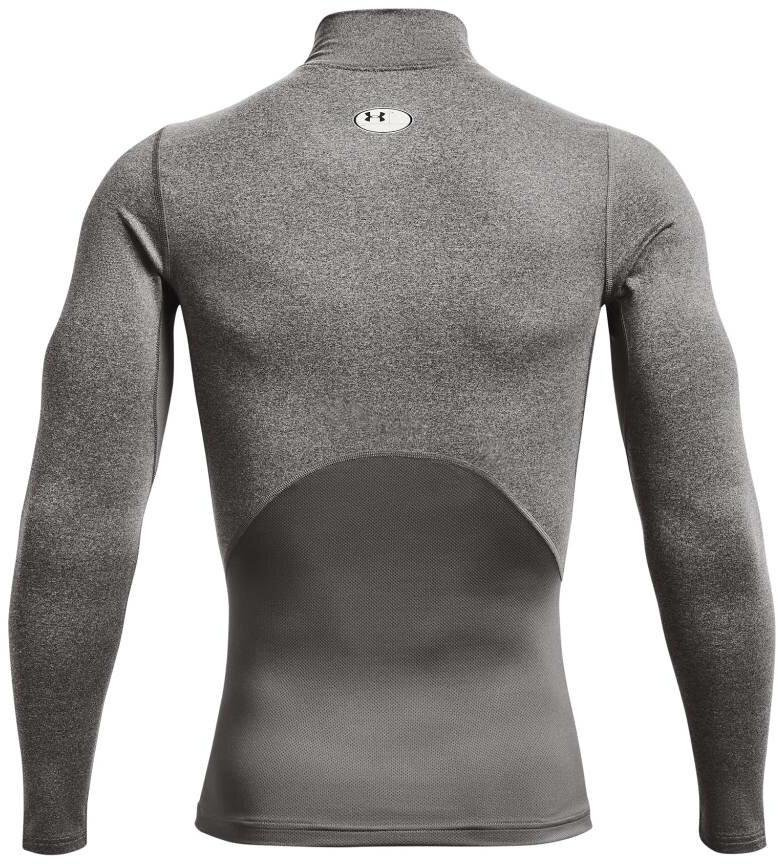 Under Armour ColdGear® Compression Mock haut thermique homme, charcoal light heather/black