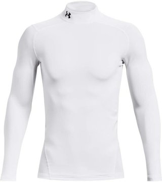 Under Armour ColdGear® Compression Mock haut thermique homme, blanc