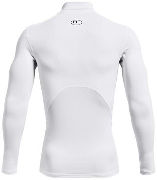 Under Armour ColdGear® Compression Mock haut thermique homme, blanc