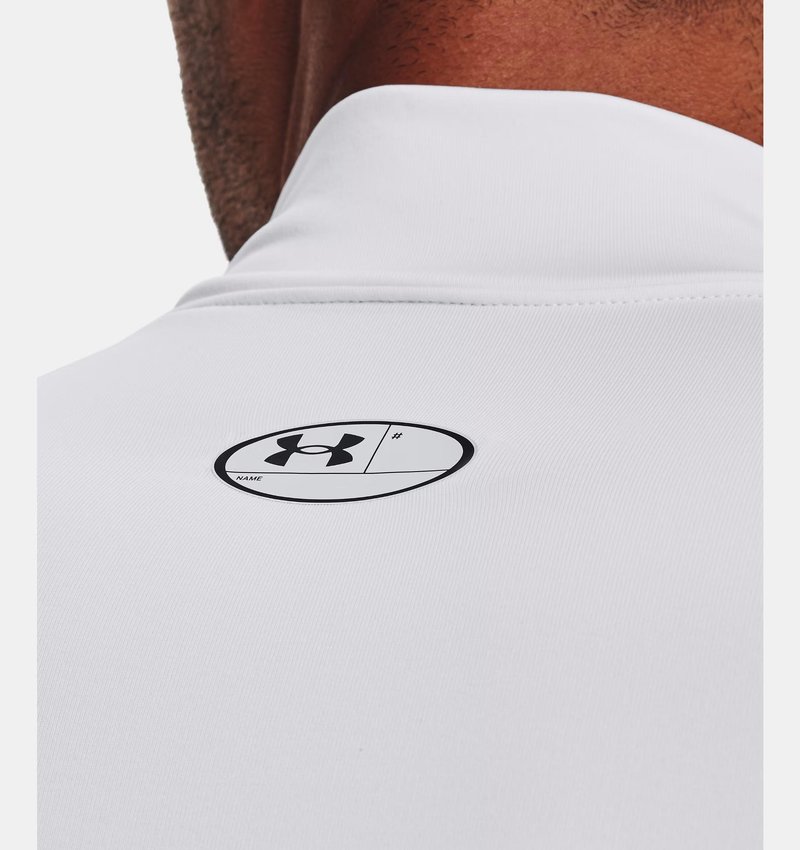 Under Armour ColdGear® Compression Mock haut thermique homme, blanc