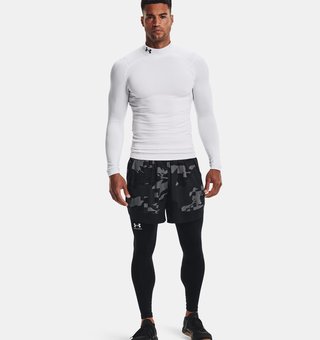 Under Armour ColdGear® Compression Mock haut thermique homme, blanc