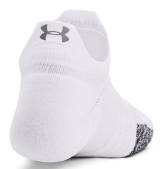 Under Armour Breathe 2 No Show Tab chaussettes femmes, blanc (2 paires)