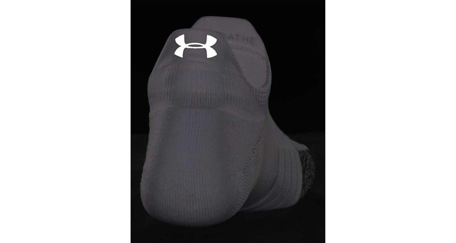 Under Armour Breathe 2 No Show Tab chaussettes femmes, blanc (2 paires)