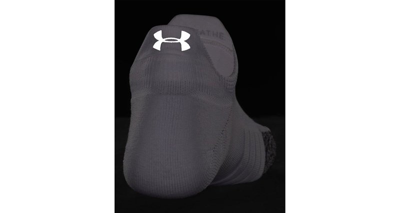 Under Armour Breathe 2 No Show Tab chaussettes femmes, blanc (2 paires)