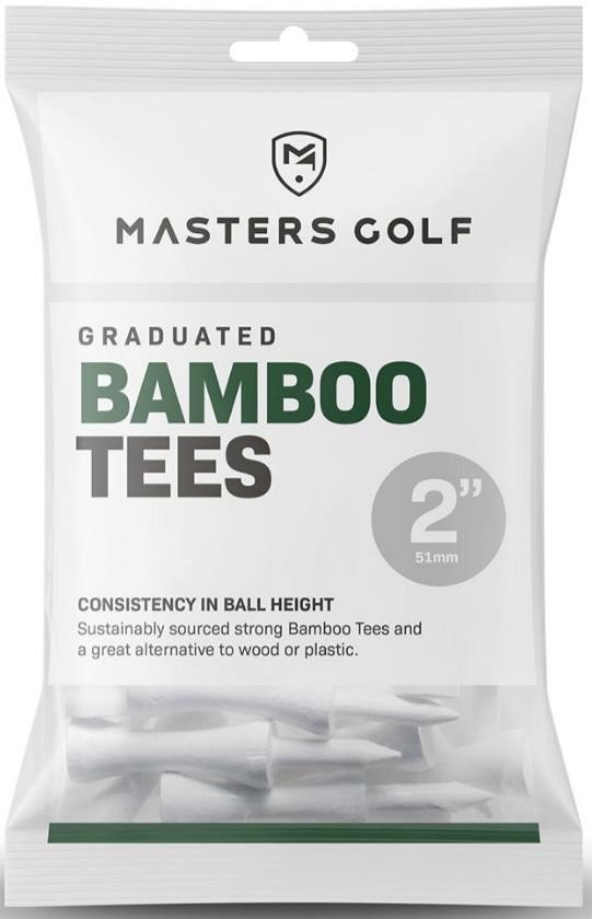 Masters Golf Masters Graduated Bamboo tees 51mm (2"), 20 tees