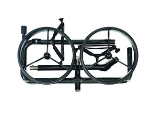 JuCad Carbon Shine chariot manuel 2 roues, noir brillant + sac de transport JTT