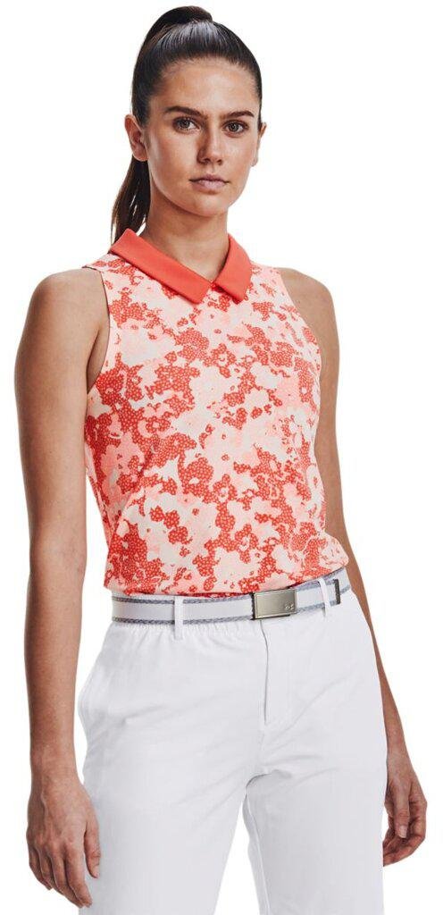 Under Armour Zinger Rise Slvls polo femme sans manches, orange