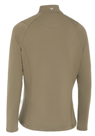 Callaway Thermal Longsleeve Fleece Back Jersey polo femme, industrial green