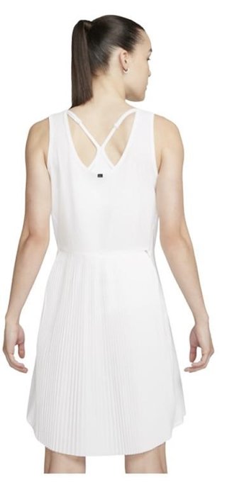 Nike Dri-Fit Ace robe femme, blanche