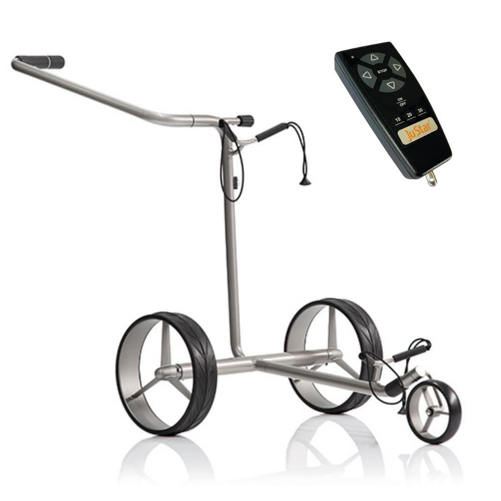 JuStar Silver 1.0 chariot électrique avec télécommande, argenté