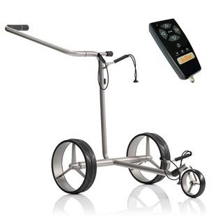 JuStar Silver 1.0 chariot électrique avec télécommande, argenté