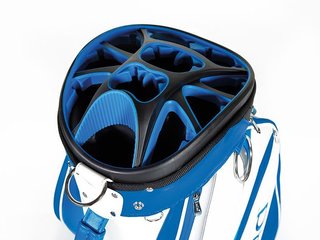 JuCad Pro cart bag, bleu/blanc