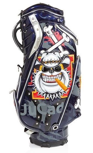 JuCad Luxury cart bag, bleu/blanc