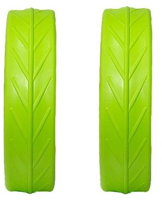 JuCad Tyres for Rear Wheels (2 pneus pour roues arrière JuCad), vert