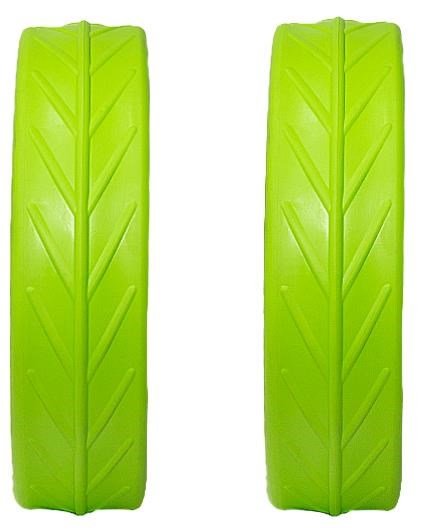 JuCad Tyres for Rear Wheels (2 pneus pour roues arrière JuCad), vert