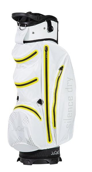 JuCad Silence Dry cart bag, blanc/jaune