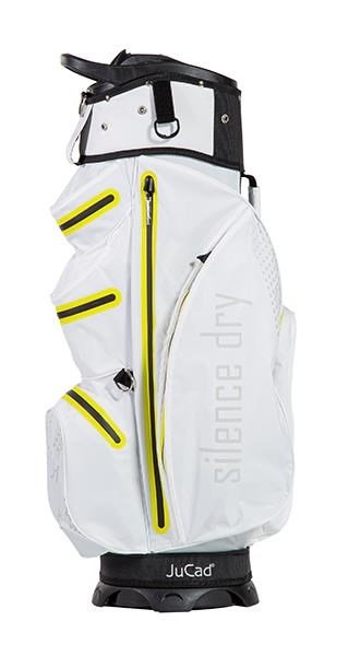 JuCad Silence Dry cart bag, blanc/jaune