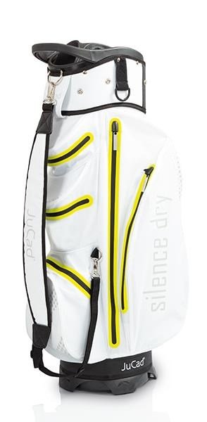 JuCad Silence Dry cart bag, blanc/jaune