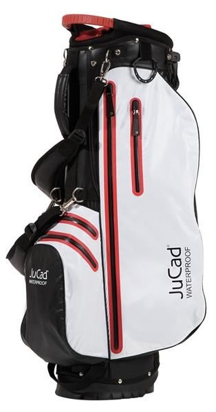 JuCad Waterproof 2in1 stand bag, noir/blanc/rouge
