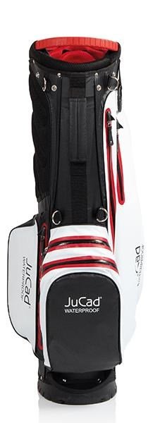 JuCad Waterproof 2in1 stand bag, noir/blanc/rouge