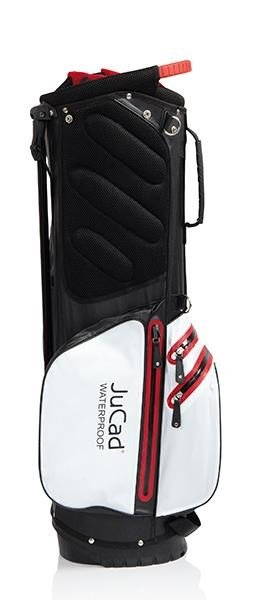 JuCad Waterproof 2in1 stand bag, noir/blanc/rouge