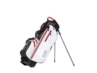 JuCad Waterproof 2in1 stand bag, noir/blanc/rouge