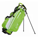 JuCad Waterproof 2in1 stand bag, vert/blanc