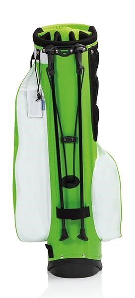 JuCad Waterproof 2in1 stand bag, vert/blanc