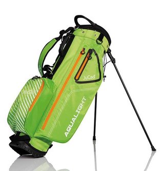 JuCad Aqualight Waterproof 2in1 stand bag, vert/blanc