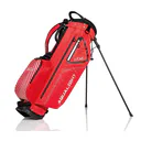 JuCad Aqualight Waterproof 2in1 stand bag, rouge/blanc