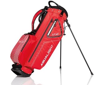 JuCad Aqualight Waterproof 2in1 stand bag, rouge/blanc