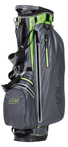 JuCad Waterproof 2in1 stand bag, gris/vert
