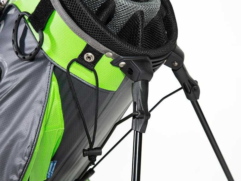 JuCad Waterproof 2in1 stand bag, gris/vert