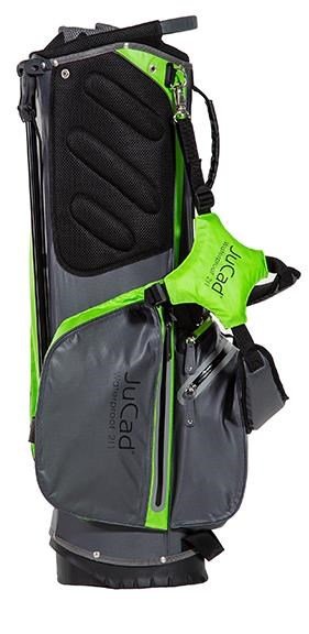JuCad Waterproof 2in1 stand bag, gris/vert