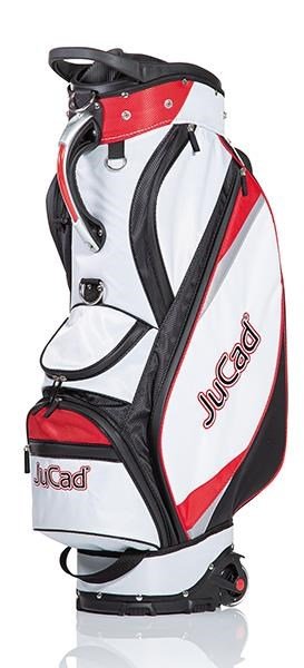 JuCad Bag To Roll cart bag, noir/blanc/rouge