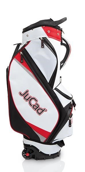 JuCad Bag To Roll cart bag, noir/blanc/rouge