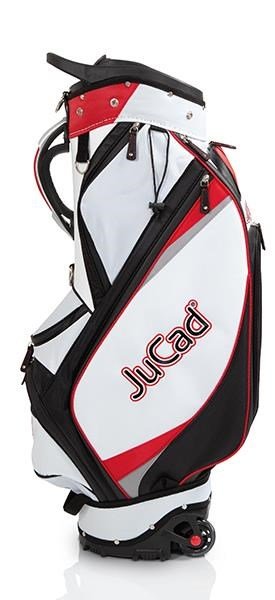 JuCad Bag To Roll cart bag, noir/blanc/rouge