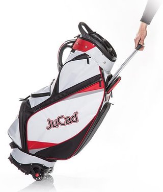JuCad Bag To Roll cart bag, noir/blanc/rouge