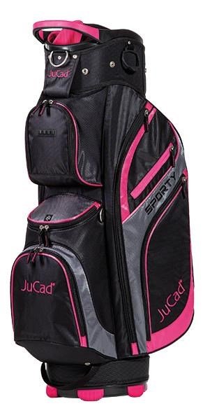 JuCad Sporty cart bag, noir/rose