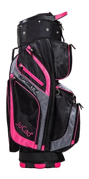 JuCad Sporty cart bag, noir/rose
