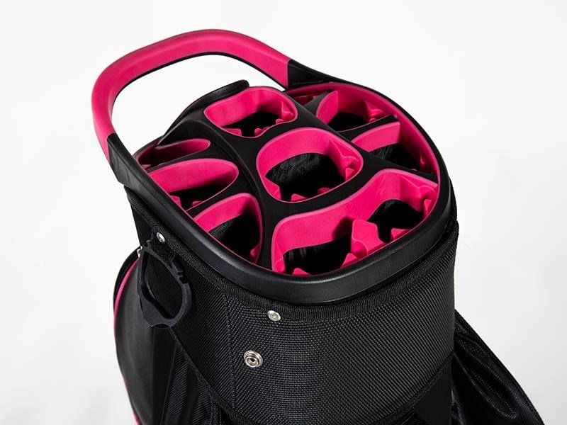 JuCad Sporty cart bag, noir/rose
