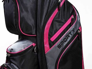 JuCad Sporty cart bag, noir/rose