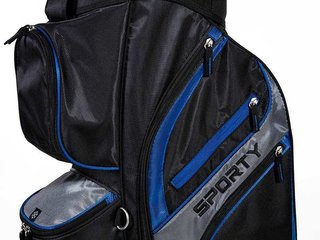 JuCad Sporty cart bag, noir/bleu